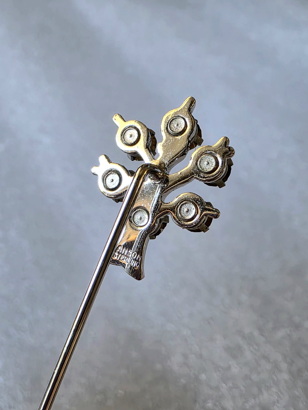 vintage Anson "Family Tree of Life" stick pin - Picture 9 of 12